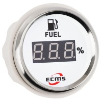 Цифровой датчик топлива ECMS CEF2-WS-240-33 52мм, белый (801-00037)