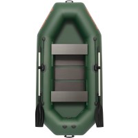 Колібрі К-260Т (Kolibri K-260T) зелений надувний гребний човен + слань-килимок