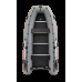 Колибри КМ-360ДСЛ (Kolibri KM-360DSL) тёмно-серая моторная килевая надувная лодка + алюминиевый пайол
