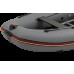 Колибри КМ-360ДСЛ (Kolibri KM-360DSL) тёмно-серая моторная килевая надувная лодка + алюминиевый пайол