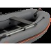 Колибри КМ-360ДСЛ (Kolibri KM-360DSL) тёмно-серая моторная килевая надувная лодка + алюминиевый пайол