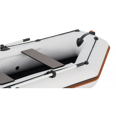Kolibri KM-280D (Kolibri KM-280D Profi) hellgraues Motorkiel-Schlauchboot + Bodenbrett