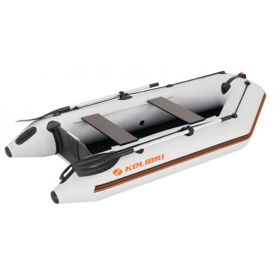 Kolibri KM-280D (Kolibri KM-280D Profi) hellgraues Motorkiel-Schlauchboot + Bodenbrett