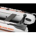 Колибри КМ-360ДСЛ (Kolibri KM-360DSL) светло-серая моторная килевая надувная лодка + фанерный пайол