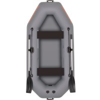Kolibri K-260T (Kolibri K-260T) dunkelgraues aufblasbares Ruderboot + Lattenrost