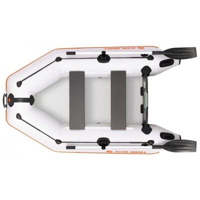 Kolibri KM-245 (Kolibri KM-245) hellgraues Motor-Schlauchboot + Air-Deck