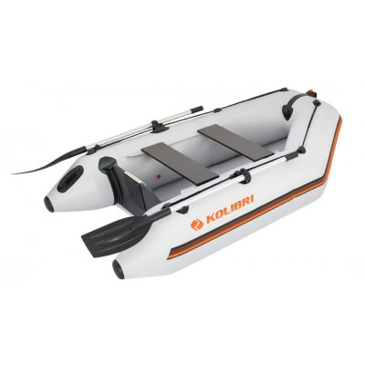 Kolibri KM-245 (Kolibri KM-245) hellgraues Motor-Schlauchboot + Air-Deck