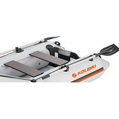 Kolibri KM-245 (Kolibri KM-245) hellgraues Motor-Schlauchboot + Air-Deck
