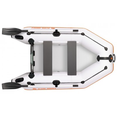 Kolibri KM-245 (Kolibri KM-245) hellgraues Motor-Schlauchboot + Air-Deck