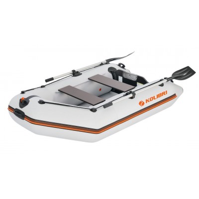 Kolibri KM-245 (Kolibri KM-245) hellgraues Motor-Schlauchboot + Air-Deck