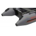 Колибри КМ-360Д (Kolibri KM-360D Профи) тёмно-серая моторная килевая надувная лодка + фанерный пайол