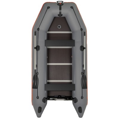 Kolibri KM-360D (Kolibri KM-360D Profi) dunkelgraues Schlauchboot mit Motorkiel + Sperrholzboden