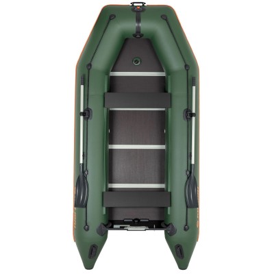Kolibri KM-360D (Kolibri KM-360D Profi) grünes Schlauchboot mit Motorkiel + Aluminiumboden
