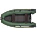 Колибри КМ-280ДЛ (Kolibri KM-280DL) зелёная моторная килевая надувная лодка + слань-книжка
