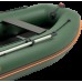 Колибри КМ-360ДСЛ (Kolibri KM-360DSL) зелёная моторная килевая надувная лодка + фанерный пайол