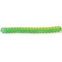 Силикон Big Bite Baits Trout Worm 2" Green/Yellow 10 шт (1838.01.40)