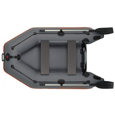 Kolibri KM-245 (Kolibri KM-245) dunkelgraues Motorschlauchboot + Lattenrostmatte