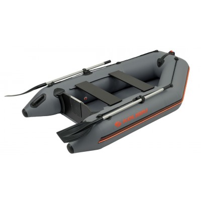 Kolibri KM-245 (Kolibri KM-245) dunkelgraues Motorschlauchboot + Lattenrostmatte
