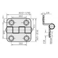Петля RYE Offset 35x35x10mm (HF05-020)