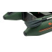 Надувная лодка Колибри КМ-260Д Профи (Kolibri KM-260D) моторная килевая слань-книжка, зелёная
