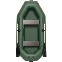 Колибри К-260Т (Kolibri K-260T) зелёная надувная гребная лодка + слань-книжка
