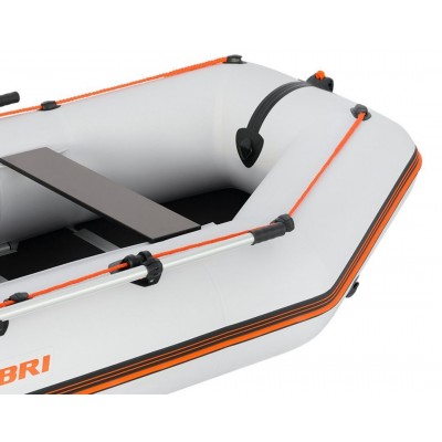 Kolibri KM-300D (Kolibri KM-300D Profi) hellgraues Schlauchboot mit Motorkiel + Aluminiumboden