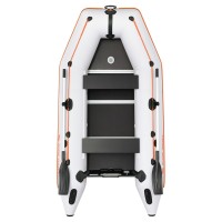 Kolibri KM-300D (Kolibri KM-300D Profi) hellgraues Schlauchboot mit Motorkiel + Aluminiumboden