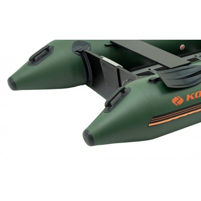 Колибри КМ-330Д (Kolibri KM-330D Профи) зелёная моторная килевая надувная лодка + алюминиевый пайол