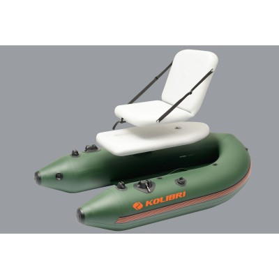 Колибри К-180Ф (Kolibri K-180F) зеленая надувная гребная лодка + Air-Deck