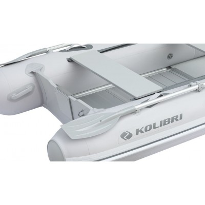 Колибри КМ-300ДХЛ (Kolibri KM-300DXL) моторная килевая надувная лодка + алюминиевый пайол