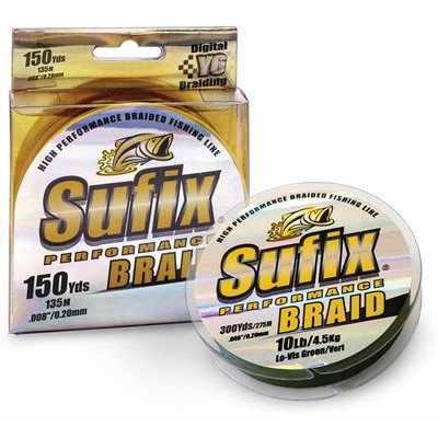Шнур Sufix Performance Braid 135 m 150 Y 9.5 kg 21 lb Low-Vis Green (DS1CF01683DB1P)
