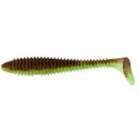 Силикон Keitech Swing Impact FAT 5.8" 401 Green Pumpkin/Chartreuse