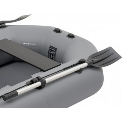 Колибри К-250Т (Kolibri K-250T) тёмно-серая надувная гребная лодка + слань-коврик