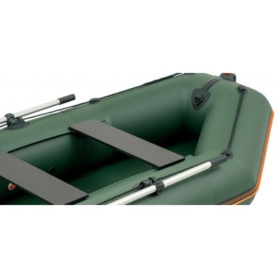 Колибри КМ-260 (Kolibri KM-260) зелёная моторная надувная лодка + Air-Deck