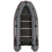 Kolibri KM-330DSL (Kolibri KM-330DSL) dunkelgraues Schlauchboot mit Motorkiel + Aluminiumboden