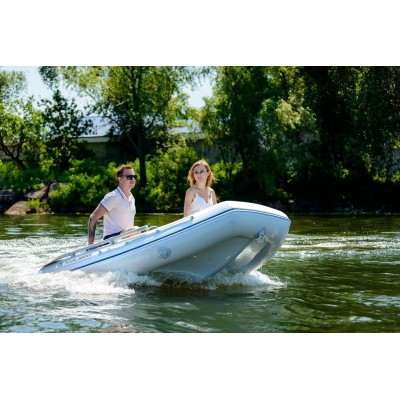 Колибри КМ-360ДХЛ (Kolibri KM-360DXL) моторная килевая надувная лодка + Air-Deck