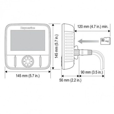 Эхолот Raymarine Dragonfly 4 DV, CHIRP Downvision, CPT-DV (E70291)