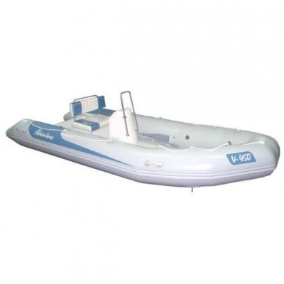 Надувная лодка Adventure Vesta V-450 ML (темно-серая)