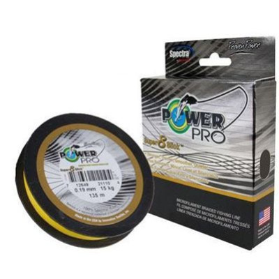 Шнур Power Pro Super 8 Slick 0.13 mm 8 kg 135 m желтый