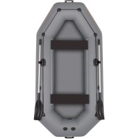 Колибри К-300СТ (Kolibri K-300CT) тёмно-серая надувная гребная лодка + Air-Deck