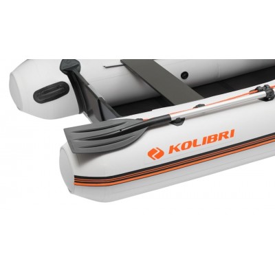 Kolibri KM-280DL (Kolibri KM-280DL) hellgraues Motorkiel-Schlauchboot + Air-Deck