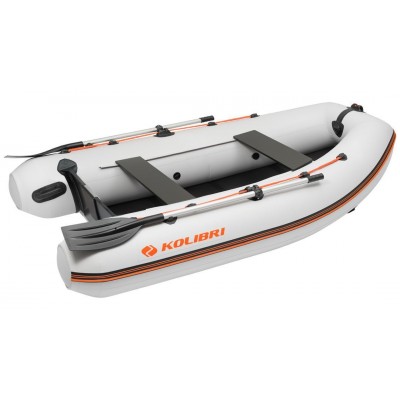 Kolibri KM-280DL (Kolibri KM-280DL) hellgraues Motorkiel-Schlauchboot + Air-Deck