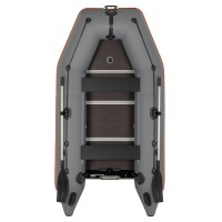 Kolibri KM-300D (Kolibri KM-300D Profi) dunkelgraues Schlauchboot mit Motorkiel + Aluminiumboden
