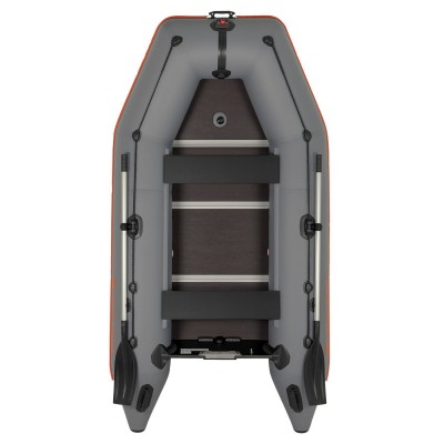 Kolibri KM-300D (Kolibri KM-300D Profi) dunkelgraues Schlauchboot mit Motorkiel + Aluminiumboden