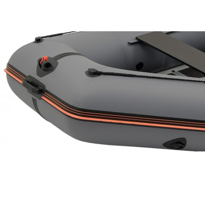 Kolibri KM-300D (Kolibri KM-300D Profi) dunkelgraues Schlauchboot mit Motorkiel + Aluminiumboden