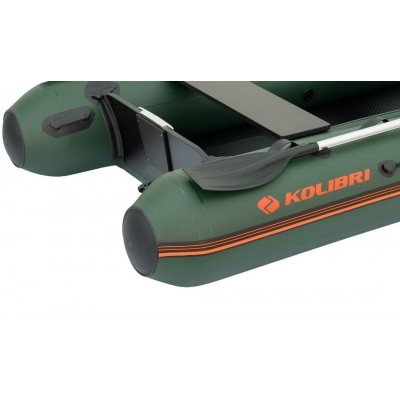Колібрі КМ-300ХЛ (Kolibri KM-300XL) зелений моторний надувний човен + Air-Deck