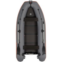 Kolibri KM-330DL (Kolibri KM-330DL) dunkelgraues Schlauchboot mit Motorkiel + Bodenbrett
