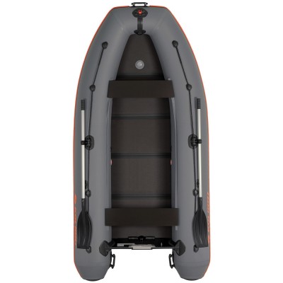 Kolibri KM-330DL (Kolibri KM-330DL) dunkelgraues Schlauchboot mit Motorkiel + Bodenbrett