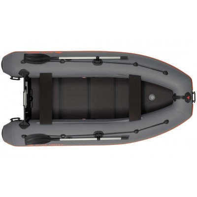 Kolibri KM-330DL (Kolibri KM-330DL) dunkelgraues Schlauchboot mit Motorkiel + Bodenbrett