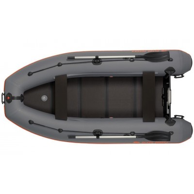 Kolibri KM-330DL (Kolibri KM-330DL) dunkelgraues Schlauchboot mit Motorkiel + Bodenbrett